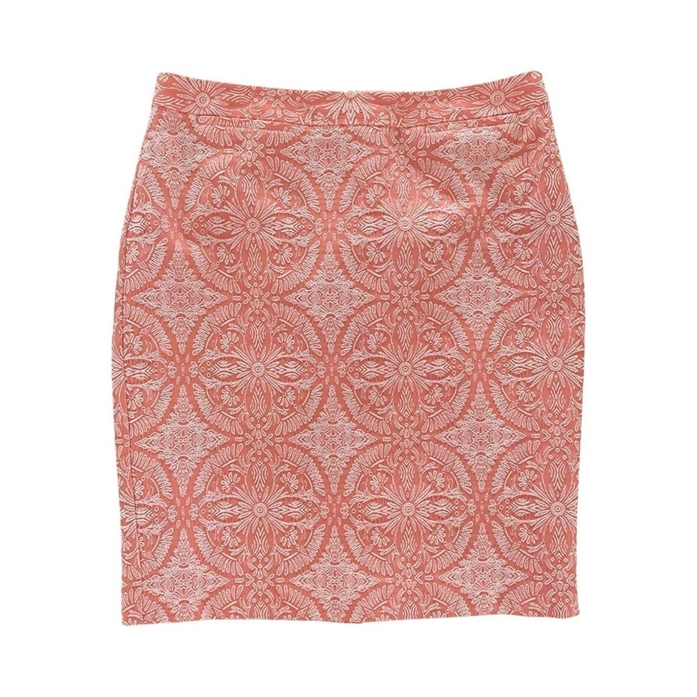 Halogen Textured Coral Pencil Skirt. Size 4